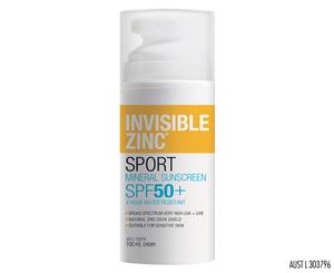 Invisible Zinc Sport 4HR Water Resistant SPF50+ Mineral Sunscreen 100mL