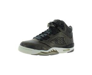 Jordan Boys 5 Retro Premium HC Faux Leather High Top Basketball Shoes
