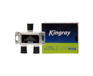 KSP2F KINGRAY 2 Way F-Type Splitter Foxtel Approved F30950 Foxtel Approved F30950 For Domestic Sat Mdu/Comm and Tdt Sat Backbones 2 WAY F-TYPE