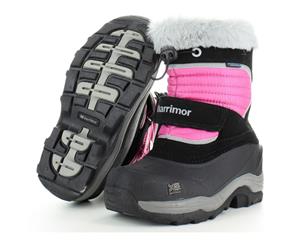 Karrimor Boys & Girls Blitz Waterproof Breathable Fur Lined Snowboots - Black / Pewter
