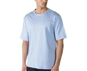 Mey Men 20430-188 Lounge Ciel Blue Cotton Pyjama Top