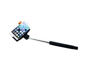 Monopod Selfie Stick with built in Bluetooth Shutter Black - No remote or Cable Required