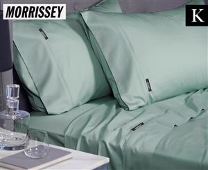 Morrissey Bamboo Luxe Cotton King Bed Sheet Set - Jade