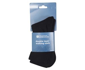 Mountain Warehouse Socks Antibacterial with Double Layer and High Wicking - Black