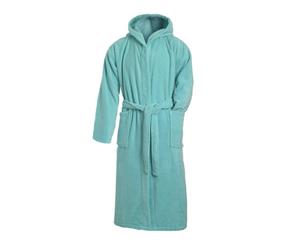 Myrtle Beach Adults Unisex Hooded Bath Robe (Mint) - FU440