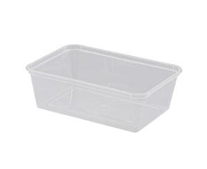 Pack of 500 Rectangular Microwave Container 750ml