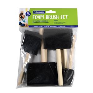 Pro Renovator Foam Brush - 8 Pack