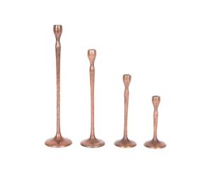 Set of 4 ELISE 20 30 40 and 50cm Candle Stands - Antique Copper Finish