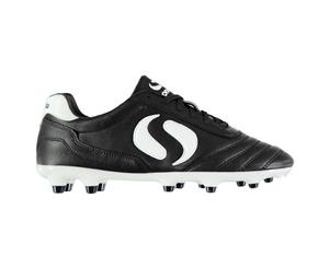 Sondico Kids Strike FG Juniors Football Boots Trainers Sneakers - Black/White