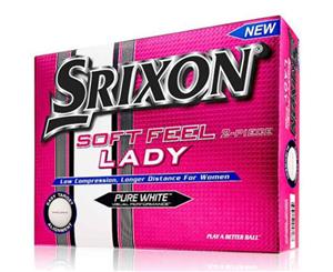 Srixon Soft Feel Lady White Golf Balls 1 Dozen