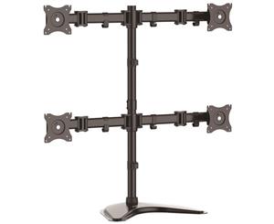 StarTech 4 Monitor Stand for up to 27" Monitors - Steel - Adjustable