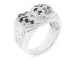 Sterling 925er Silber Pave Ring - DICES