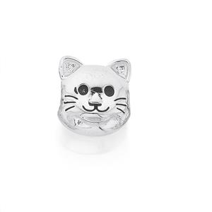 Sterling Silver Your Story Lucky Cat Bead