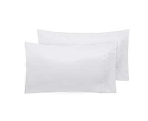 Twin Pack Satin Pillowcase - White - White