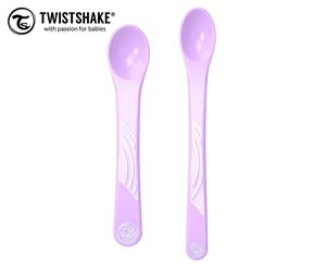 Twistshake Baby Feeding Spoon Set 2-Pack - Pastel Purple