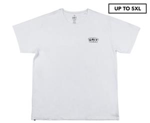 Unit Men's Flatout Livin Large Tee / T-Shirt / Tshirt - White