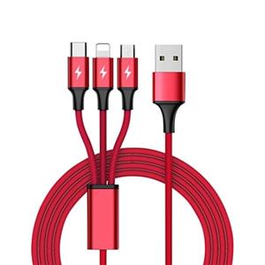 Unitek C4049RD 3-in-1 USB Charging Cable (Lightning/ Type-C / Micro USB)