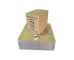 Visy Moving Box Pack  20 Boxes (50 Litre)