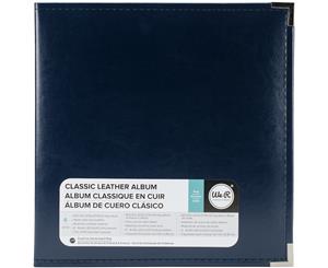 We R Classic Leather D-Ring Album 8.5&quotX11"-Navy