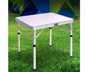 Weisshorn Folding Camping Table Portable Laptop PC Bed Dining Desk Picnic Garden Adjustable Height