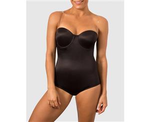 Women's Miraclesuit Shapewear Back Magic Strapless Body briefer - Black