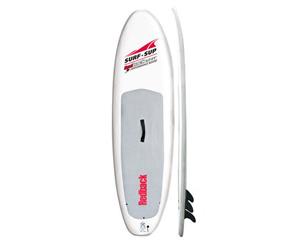 back Compact Surf SUP with Grip Deck 8Ə'' White and Grey - Red