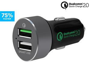 mbeat Quickboost S Certified QC 2.0 & Smart USB Car Charger