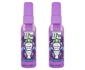 2 x Air Wick V.I.Poo Toilet Spray Lavender Superstar 55mL