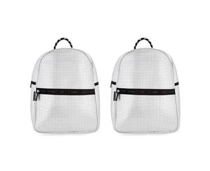 2PK Urban Status Junior 35cm Lightweight Neoprene Backpack Adjustable Strap SLV