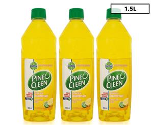 3 x Pine O Cleen Antibacterial Disinfectant Lemon Lime Twist 500mL