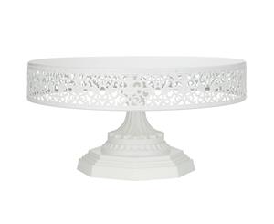 30 cm (12-inch) Metal Cake Stand | White | Isabelle Collection
