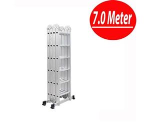 7.0 Meter Multi Purpose Aluminium Folding Extension Ladder Step
