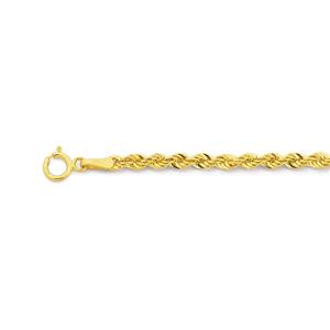 9ct Gold 19cm Rope Bracelet