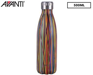 Avanti 500mL Fluid Vacuum Sealed Insulated Drink Bottle - Streamers