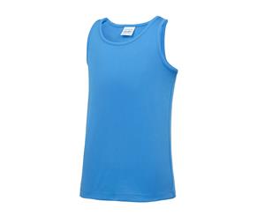 Awdis Just Cool Childrens/Kids Plain Sleeveless Vest Top (Sapphire Blue) - RW4813