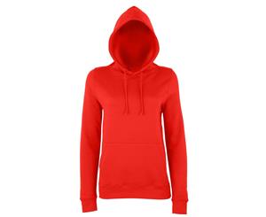 Awdis Just Hoods Womens/Ladies Girlie College Pullover Hoodie (Fire Red) - RW3481