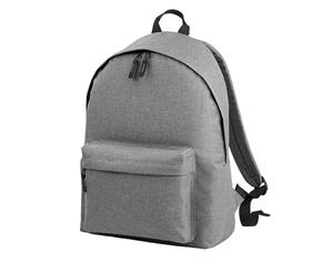 Bagbase Two Tone Fashion Backpack / Rucksack / Bag (18 Litres) (Pack Of 2) (Grey Marl) - BC4185
