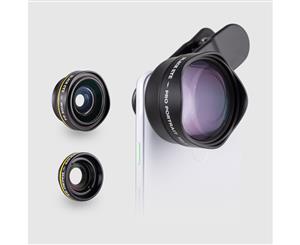 Black Eye Travel Kit G4 Pro Portrait Tele + Macro + Wide Universal Smartphone Lens