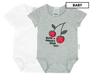 Bonds Baby Wonderbodies Short Sleeve Bodysuit 2-Pack - Cherry Good Day
