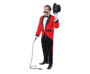 Bristol Novelty Unisex Adults Ring Master Costume (Red/Black/White) - BN1399