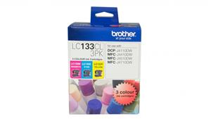 Brother LC-133CL3PK 3 Pack Colour Ink Cartridge