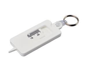 Bullet Kym Tyre Tread Check Keychain (White) - PF2319