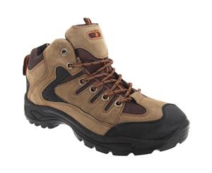 Dek Mens Ontario Lace-Up Hiking Trail Boots (Khaki) - DF141