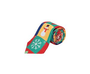 Dobell Mens Multicoloured Advent Calendar Christmas Tie