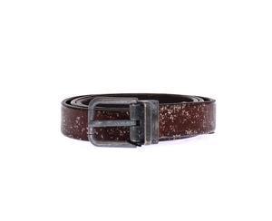 Dolce & Gabbana Brown Leather Logo Belt
