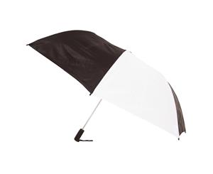 Drizzles Adults Unisex Foldaway Golf Umbrella (Black/White) - 129