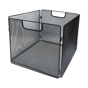 Flexi Storage Clever Cube Black Wire Mesh Collapsible Basket