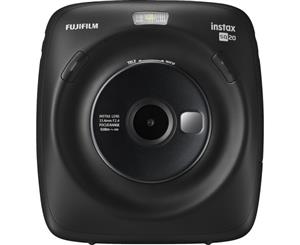 Fujifilm Instax Square SQ20 Hybrid Instant Camera - Matte Black with Instax Square Instant Film Photo Paper 1 Pack
