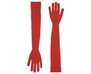 Gentryportofino Women's Cashmere Gloves - Red