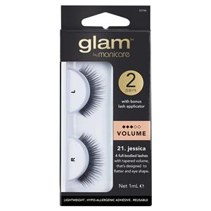 Glam By Manicare 21 Jessica 2 Pack Lashes